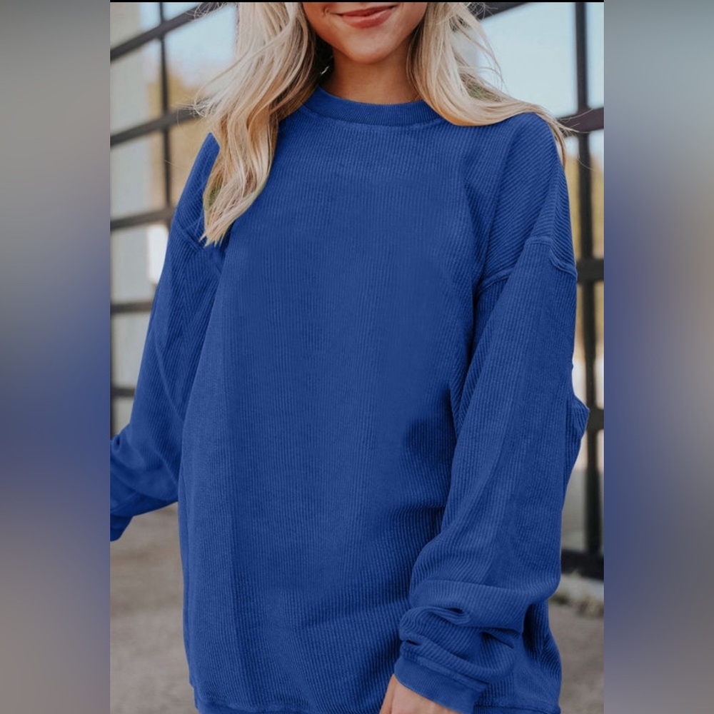 Corded Crew Pullover